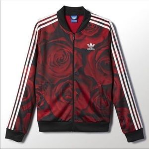 Rose Adidas Res and Black Jacket